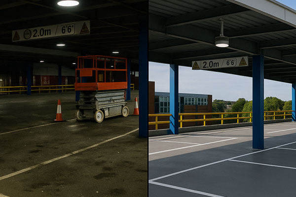 Car park cleaning in Wembley with safe methods and trained teams