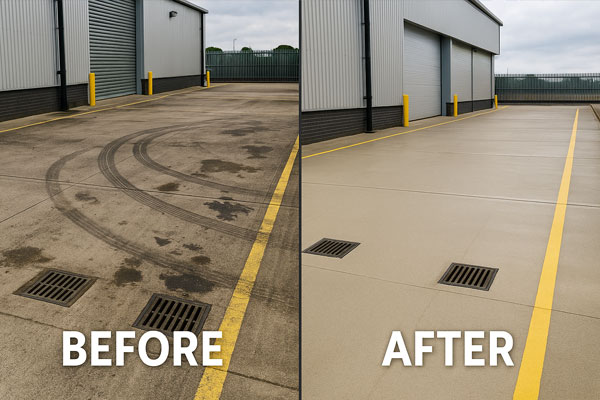 Commercial pressure washing in Manor Park