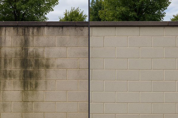 Pressure washing walls in Manor Park