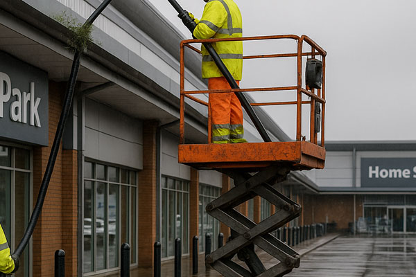 Retail Park Gutter Cleaning Rutland